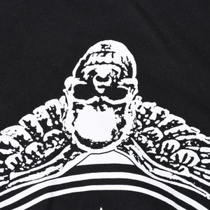 極美品 CHROME HEARTS クロムハーツ 半袖 Tシャツ 半袖Tシャツ ジョー・フォティ ブラック ホワイト サイズS 中古 4a007943