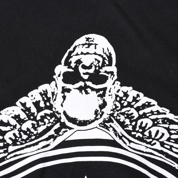 極美品 CHROME HEARTS クロムハーツ 半袖 Tシャツ 半袖Tシャツ ジョー・フォティ ブラック ホワイト サイズS 中古 4a007943