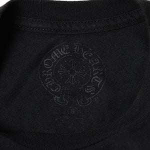 極美品 CHROME HEARTS クロムハーツ 半袖 Tシャツ 半袖Tシャツ ジョー・フォティ ブラック ホワイト サイズS 中古 4a007943