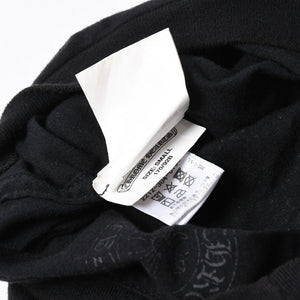 極美品 CHROME HEARTS クロムハーツ 半袖 Tシャツ 半袖Tシャツ ジョー・フォティ ブラック ホワイト サイズS 中古 4a007943