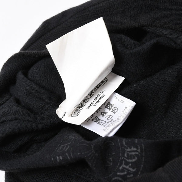 極美品 CHROME HEARTS クロムハーツ 半袖 Tシャツ 半袖Tシャツ ジョー・フォティ ブラック ホワイト サイズS 中古 4a007943