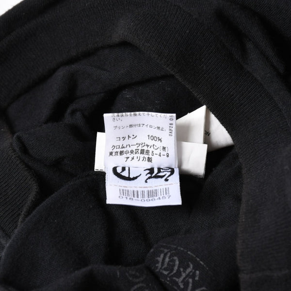極美品 CHROME HEARTS クロムハーツ 半袖 Tシャツ 半袖Tシャツ ジョー・フォティ ブラック ホワイト サイズS 中古 4a007943