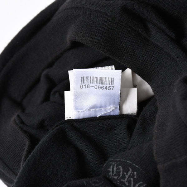 極美品 CHROME HEARTS クロムハーツ 半袖 Tシャツ 半袖Tシャツ ジョー・フォティ ブラック ホワイト サイズS 中古 4a007943