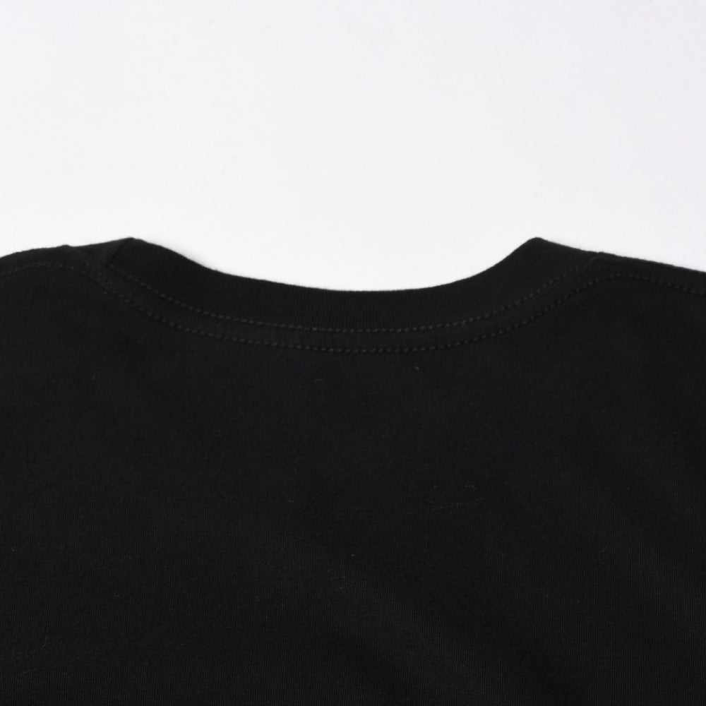 極美品 CHROME HEARTS クロムハーツ Tシャツ 半袖Tシャツ ネックロゴ ポケットロゴ ブラック ホワイト サイズM 中古 4a008297