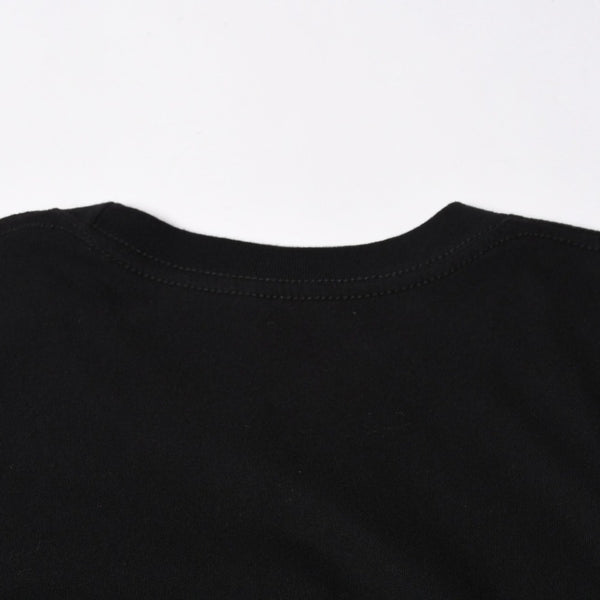 極美品 CHROME HEARTS クロムハーツ Tシャツ 半袖Tシャツ ネックロゴ ポケットロゴ ブラック ホワイト サイズM 中古 4a008297