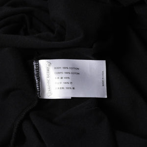 極美品 CHROME HEARTS クロムハーツ Tシャツ 半袖Tシャツ ネックロゴ ポケットロゴ ブラック ホワイト サイズM 中古 4a008297