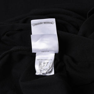 極美品 CHROME HEARTS クロムハーツ Tシャツ 半袖Tシャツ ネックロゴ ポケットロゴ ブラック ホワイト サイズM 中古 4a008297