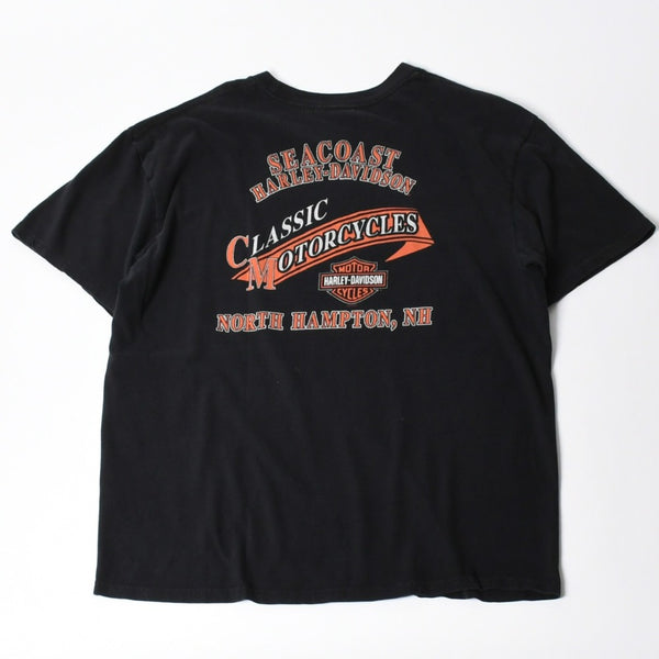 HARLEY DAVIDSON ハーレーダヴィッドソン 00's 半袖Tシャツ サイズXL ブラック コットン 2014年 古着 美品 中古 4a005848