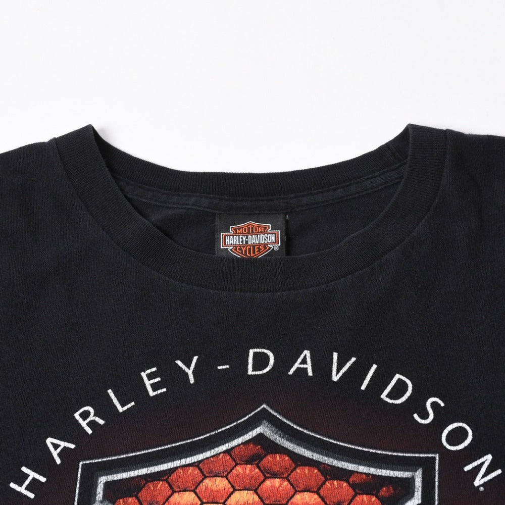 HARLEY DAVIDSON ハーレーダヴィッドソン 00's 半袖Tシャツ サイズXL ブラック コットン 2014年 古着 美品 中古 4a005848