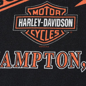 HARLEY DAVIDSON ハーレーダヴィッドソン 00's 半袖Tシャツ サイズXL ブラック コットン 2014年 古着 美品 中古 4a005848