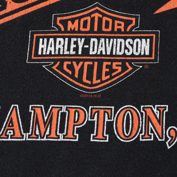 HARLEY DAVIDSON ハーレーダヴィッドソン 00's 半袖Tシャツ サイズXL ブラック コットン 2014年 古着 美品 中古 4a005848