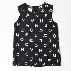 極美品 CHANEL シャネル ワンピース トップス サイズ42 Black ブラック White ホワイト P07947V05558 中古 4a008356