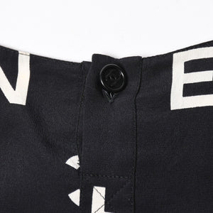 極美品 CHANEL シャネル ワンピース トップス サイズ42 Black ブラック White ホワイト P07947V05558 中古 4a008356