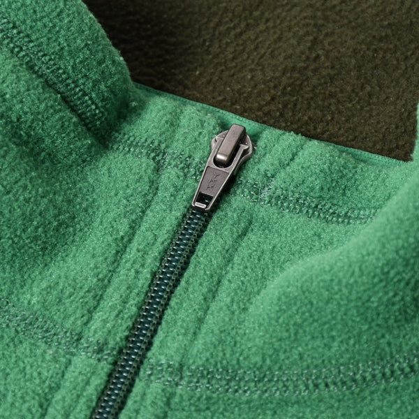 極美品 Patagonia パタゴニア ハーフジップ フリース プルオーバー グリーン シンチラ マースピアル 中古 4a008431