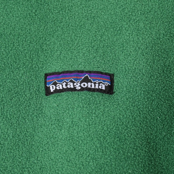 極美品 Patagonia パタゴニア ハーフジップ フリース プルオーバー グリーン シンチラ マースピアル 中古 4a008431