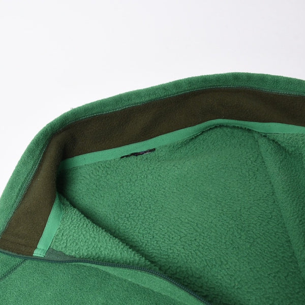 極美品 Patagonia パタゴニア ハーフジップ フリース プルオーバー グリーン シンチラ マースピアル 中古 4a008431