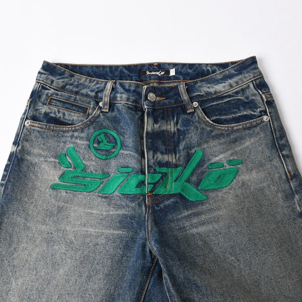 極美品 Sicko シッコ Born From Pain ボーン・フロム・ペイン Denim デニム イアンコナー インディゴブルー サイズ30 中古 4a008576
