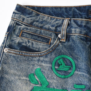 極美品 Sicko シッコ Born From Pain ボーン・フロム・ペイン Denim デニム イアンコナー インディゴブルー サイズ30 中古 4a008576