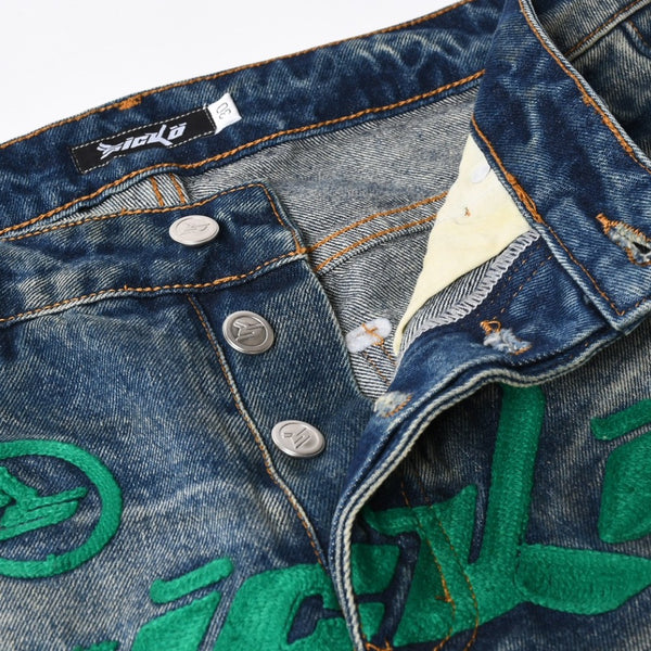 極美品 Sicko シッコ Born From Pain ボーン・フロム・ペイン Denim デニム イアンコナー インディゴブルー サイズ30 中古 4a008576
