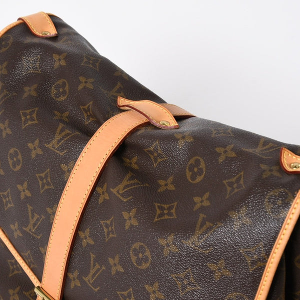 極美品 LOUIS VUITTON ルイヴィトン Saumur 35 ソミュール35 ショルダーバッグ M42254 モノグラム ゴールド金具 旧型 中古 4a004187