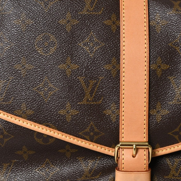 極美品 LOUIS VUITTON ルイヴィトン Saumur 35 ソミュール35 ショルダーバッグ M42254 モノグラム ゴールド金具 旧型 中古 4a004187