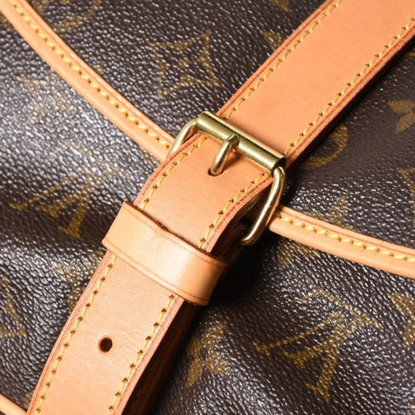 極美品 LOUIS VUITTON ルイヴィトン Saumur 35 ソミュール35 ショルダーバッグ M42254 モノグラム ゴールド金具 旧型 中古 4a004187