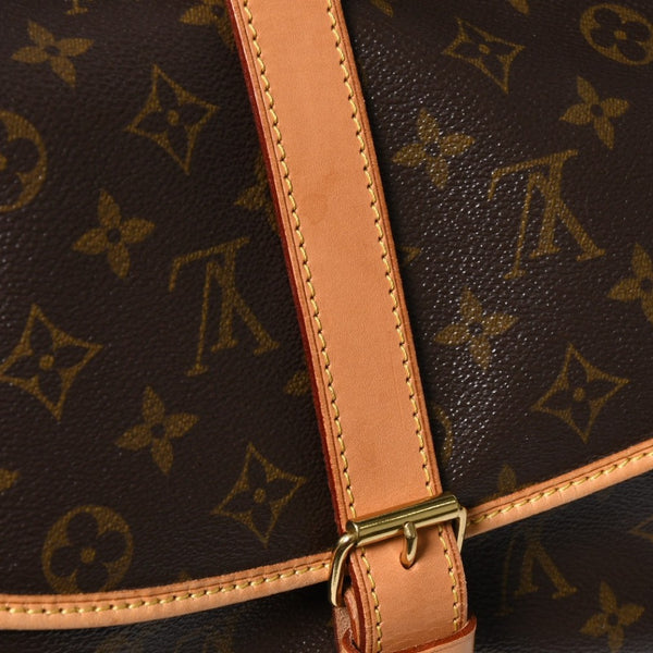極美品 LOUIS VUITTON ルイヴィトン Saumur 35 ソミュール35 ショルダーバッグ M42254 モノグラム ゴールド金具 旧型 中古 4a004187