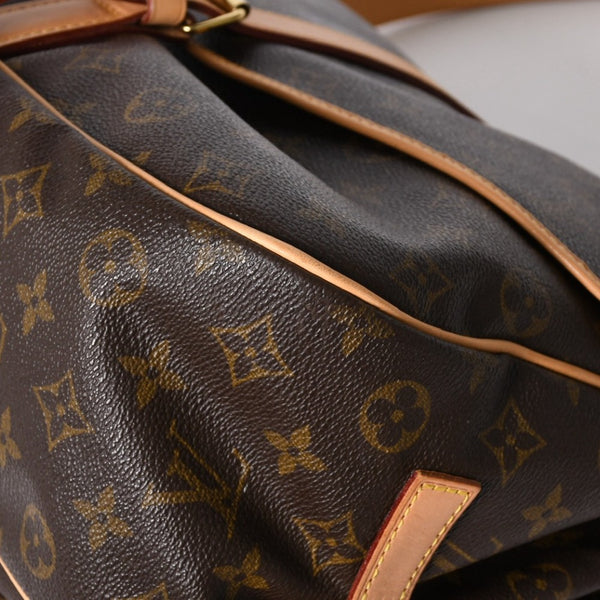 極美品 LOUIS VUITTON ルイヴィトン Saumur 35 ソミュール35 ショルダーバッグ M42254 モノグラム ゴールド金具 旧型 中古 4a004187