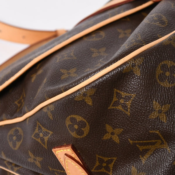 極美品 LOUIS VUITTON ルイヴィトン Saumur 35 ソミュール35 ショルダーバッグ M42254 モノグラム ゴールド金具 旧型 中古 4a004187
