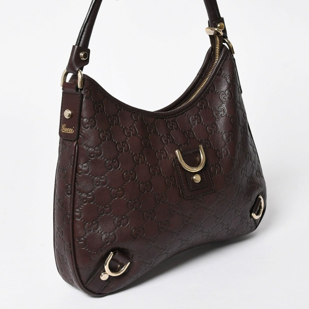 Very good condition GUCCI Gucci one shoulder bag handbag 130738 Made in Italy Guccisima leather Brown Gold hardware Used 4a008265