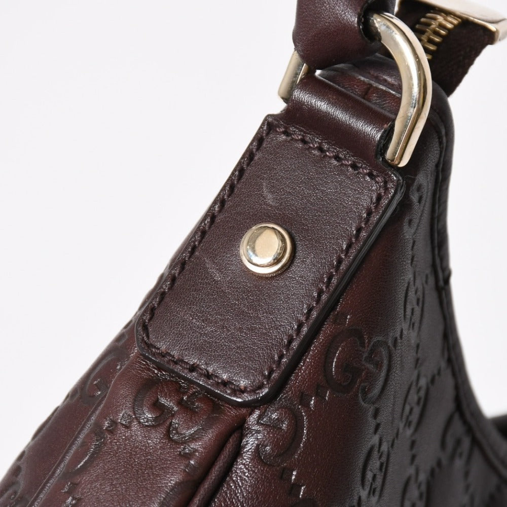Very good condition GUCCI Gucci one shoulder bag handbag 130738 Made in Italy Guccisima leather Brown Gold hardware Used 4a008265