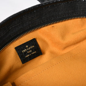極美品 LOUIS VUITTON ルイヴィトン ネオカヴィMM ハンドバッグ M95351 モノグラム デニム ブラック 2WAY ゴールド金具 中古 4a008277