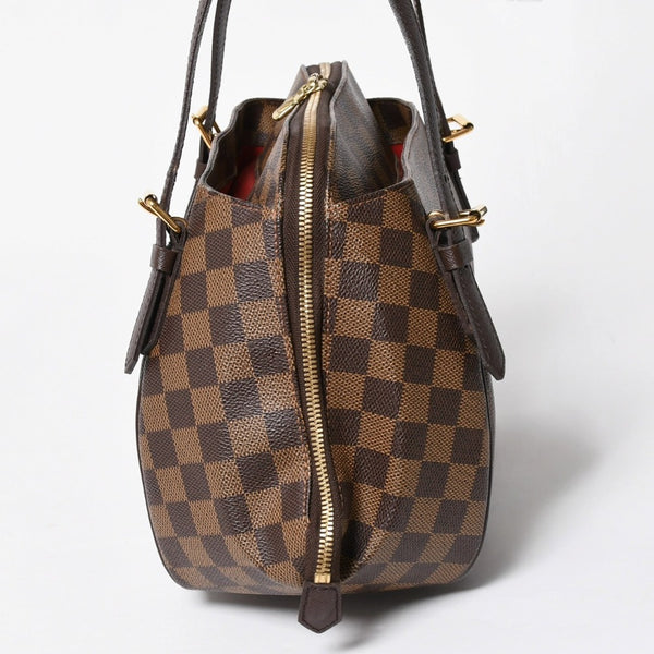新品同様品 LOUIS VUITTON ルイヴィトン べレムMM ダミエ ブラウン ゴールド金具 N51174 ハンドバッグ 中古 4a008239