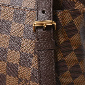新品同様品 LOUIS VUITTON ルイヴィトン べレムMM ダミエ ブラウン ゴールド金具 N51174 ハンドバッグ 中古 4a008239