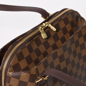 新品同様品 LOUIS VUITTON ルイヴィトン べレムMM ダミエ ブラウン ゴールド金具 N51174 ハンドバッグ 中古 4a008239