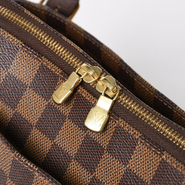 新品同様品 LOUIS VUITTON ルイヴィトン べレムMM ダミエ ブラウン ゴールド金具 N51174 ハンドバッグ 中古 4a008239