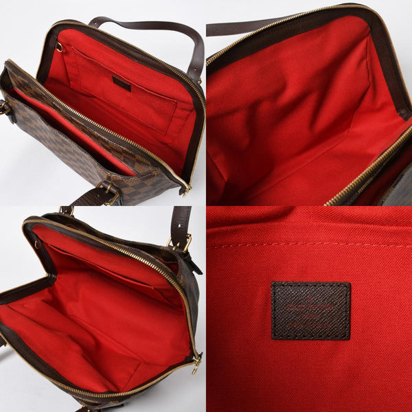 新品同様品 LOUIS VUITTON ルイヴィトン べレムMM ダミエ ブラウン ゴールド金具 N51174 ハンドバッグ 中古 4a008239