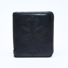 CHROME HEARTS クロムハーツ DR. DIGIACOMO ドクター・ディジャコモ カードケース コインケース ブラック シルバー金具 美品 中古 4a008301