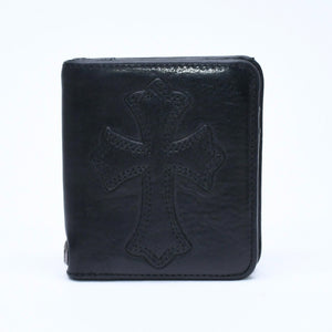 CHROME HEARTS クロムハーツ DR. DIGIACOMO ドクター・ディジャコモ カードケース コインケース ブラック シルバー金具 美品 中古 4a008301