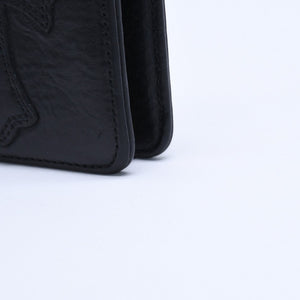CHROME HEARTS クロムハーツ DR. DIGIACOMO ドクター・ディジャコモ カードケース コインケース ブラック シルバー金具 美品 中古 4a008301