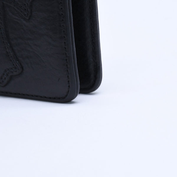 CHROME HEARTS クロムハーツ DR. DIGIACOMO ドクター・ディジャコモ カードケース コインケース ブラック シルバー金具 美品 中古 4a008301