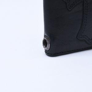 CHROME HEARTS クロムハーツ DR. DIGIACOMO ドクター・ディジャコモ カードケース コインケース ブラック シルバー金具 美品 中古 4a008301
