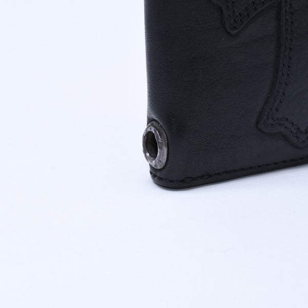 CHROME HEARTS クロムハーツ DR. DIGIACOMO ドクター・ディジャコモ カードケース コインケース ブラック シルバー金具 美品 中古 4a008301