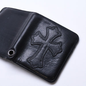 CHROME HEARTS クロムハーツ DR. DIGIACOMO ドクター・ディジャコモ カードケース コインケース ブラック シルバー金具 美品 中古 4a008301