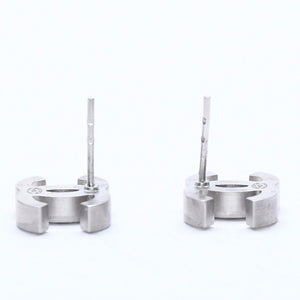 CHANEL シャネル ココマーク スタッドピアス 重量約3.98g B11P刻印 メタル シルバー ラインストーン 両耳用 美品 中古 4a007102