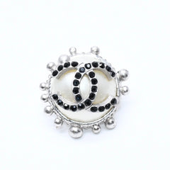 CHANEL シャネル ココマーク スタッドピアス 重量約10.78g 02C刻印 フェイクパール ラインストーン 片耳用 美品 中古 4a007074