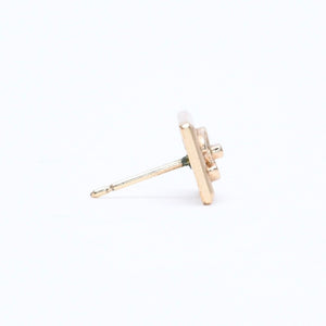CHANEL シャネル ココマーク スクエア スタッドピアス 重量約2.07g 02A刻印 GP メタル ゴールド 両耳用 美品 中古 4a007103
