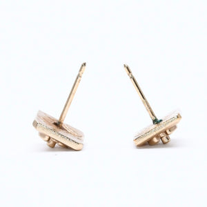 CHANEL シャネル ココマーク スクエア スタッドピアス 重量約2.07g 02A刻印 GP メタル ゴールド 両耳用 美品 中古 4a007103