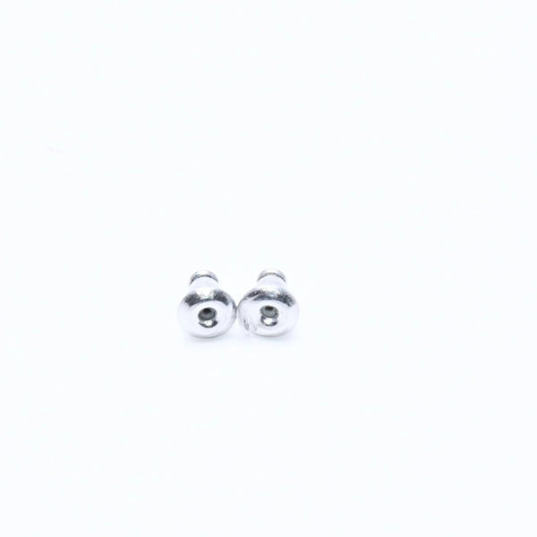 極美品 CHANEL シャネル ココマーク スタッドピアス 重量約2.42g 13P刻印 メタル ラインストーン シルバー ブルー 両耳用 中古 4a007099