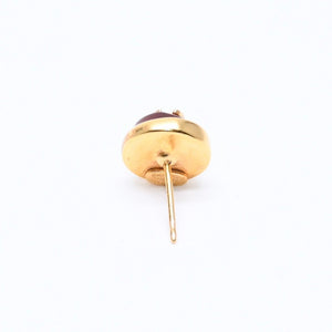 極美品 CHANEL シャネル ココマーク ラウンド スタッドピアス 重量約2.64g 99P刻印 GP メタル 樹脂系 両耳用 中古 4a007075